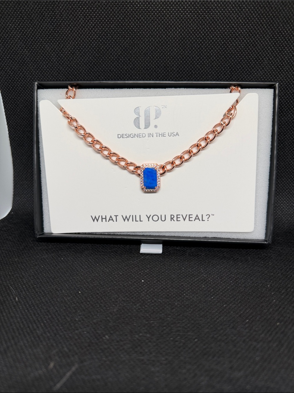 OG: Lapis on Rose Gold